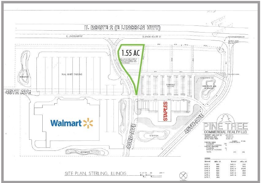 4115 E Lincolnway, Sterling, IL à vendre Plan de site– Image 1 sur 2