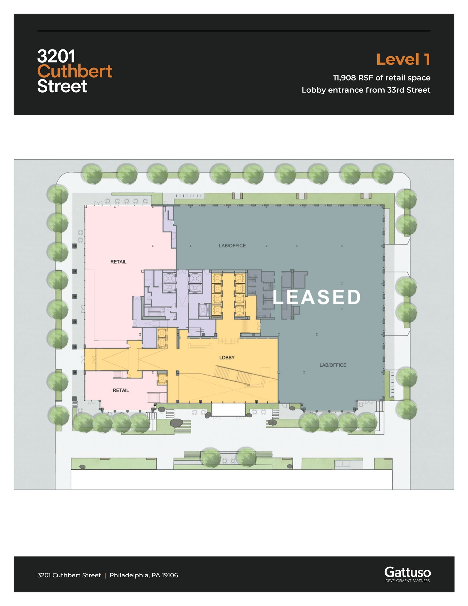 3201 Cuthbert St, Philadelphia, PA à louer Plan de site– Image 1 sur 1