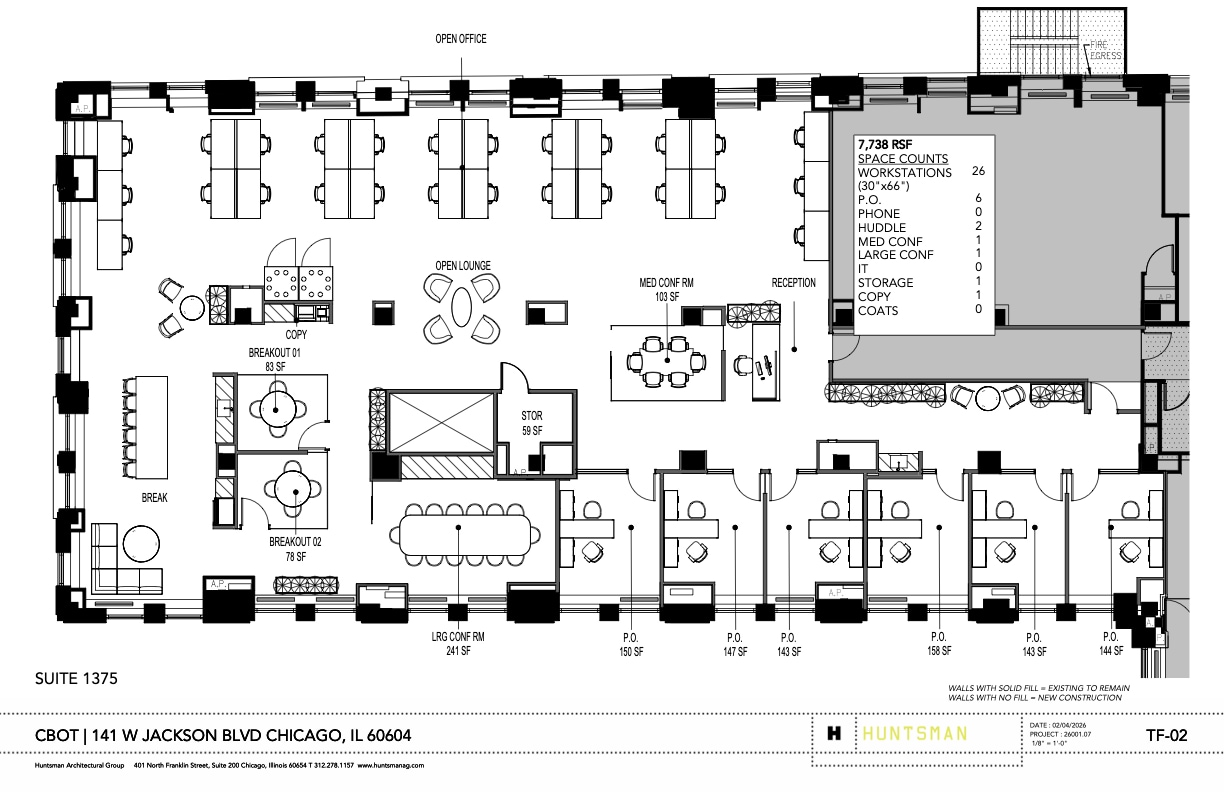 141 W Jackson Blvd, Chicago, IL à louer Plan d’étage– Image 1 sur 1