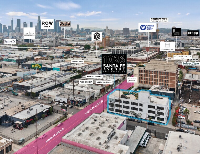 1026 S Santa Fe Ave, Los Angeles, CA à vendre - Aérien – Image 2 sur 9