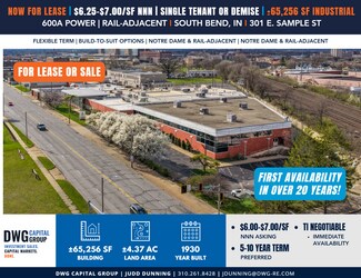 Plus de détails pour 301 E Sample St, South Bend, IN - Industriel/Logistique à louer