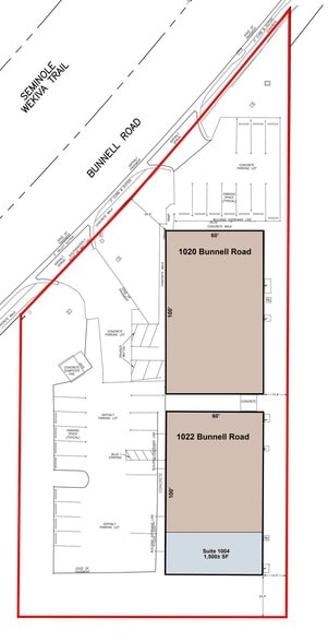 1020 Bunnell Rd, Altamonte Springs, FL à louer - Plan de site – Image 2 sur 2