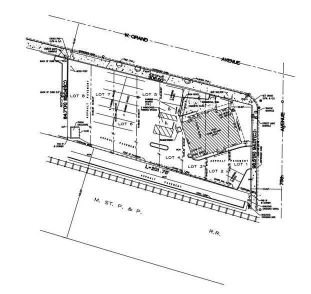 7505 W Grand Ave, Elmwood Park, IL à vendre - Plan de site – Image 2 sur 3