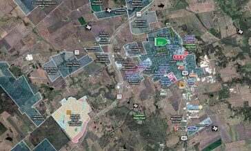 804 N Pecos St, Lockhart, TX - VUE AÉRIENNE vue de carte