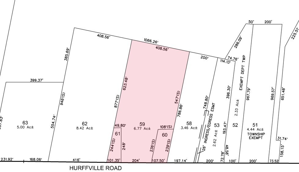 1726-1740 Hurffville Rd, Sewell, NJ à louer - Plan cadastral – Image 2 sur 3