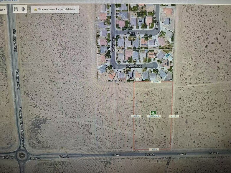 0 Vac / L / Vic Challenger Way ave, Lancaster, CA à vendre - Aérien – Image 2 sur 4