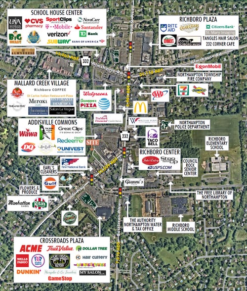 862 2nd Street Pike, Richboro, PA à louer - Aérien – Image 3 sur 3