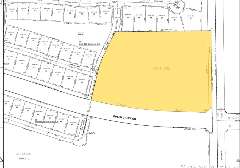 NW Queen Creek & Sossaman Rd, Queen Creek, AZ à louer - Plan cadastral – Image 3 sur 3