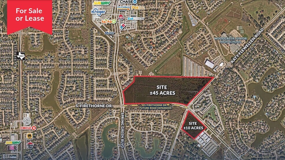 S Firethorne Dr & Katy Flewellen Rd, Katy, TX à louer - Photo de l’immeuble – Image 1 sur 2
