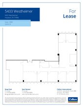 5433 Westheimer Rd, Houston, TX à louer Plan d’étage– Image 1 sur 1