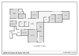 6215 N Fresno St, Fresno, CA à louer Plan d’étage– Image 2 sur 14