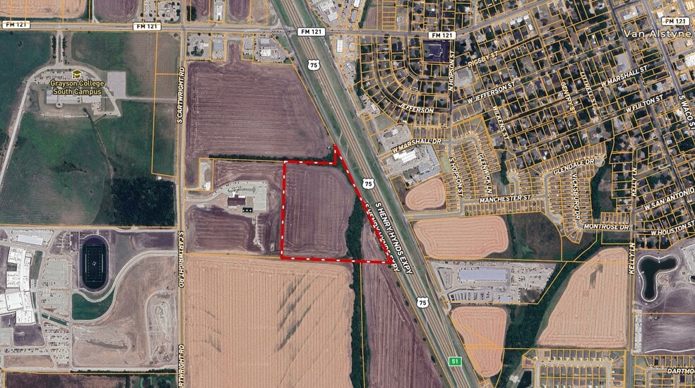 I-75, Van Alstyne, TX à vendre - Aérien – Image 3 sur 5