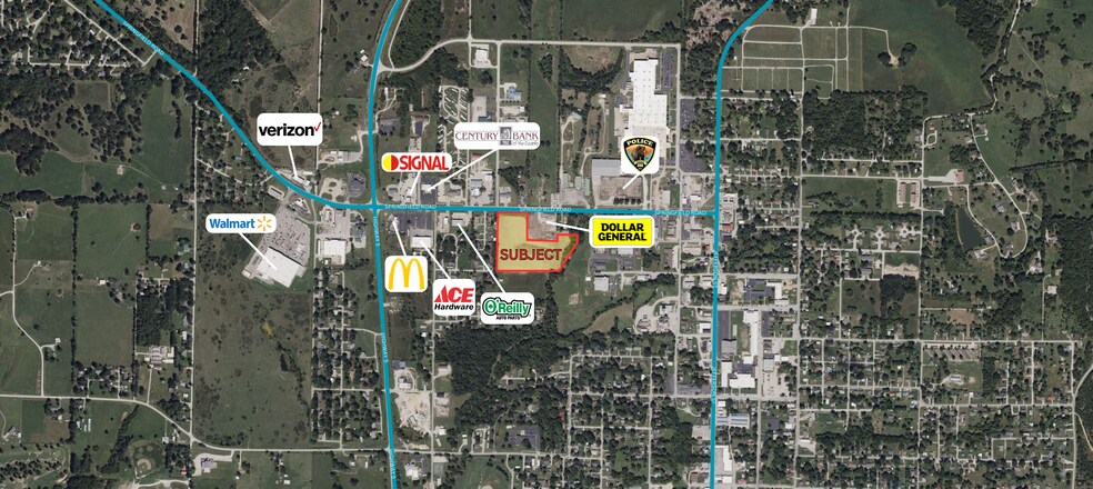 801 Springfield Rd, Ava, MO à vendre - Aérien – Image 2 sur 2