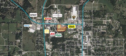 801 Springfield Rd, Ava, MO - VUE AÉRIENNE  vue de carte