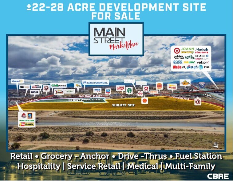 NEC I-15 & Main St, Hesperia, CA à vendre - Photo principale – Image 1 sur 4