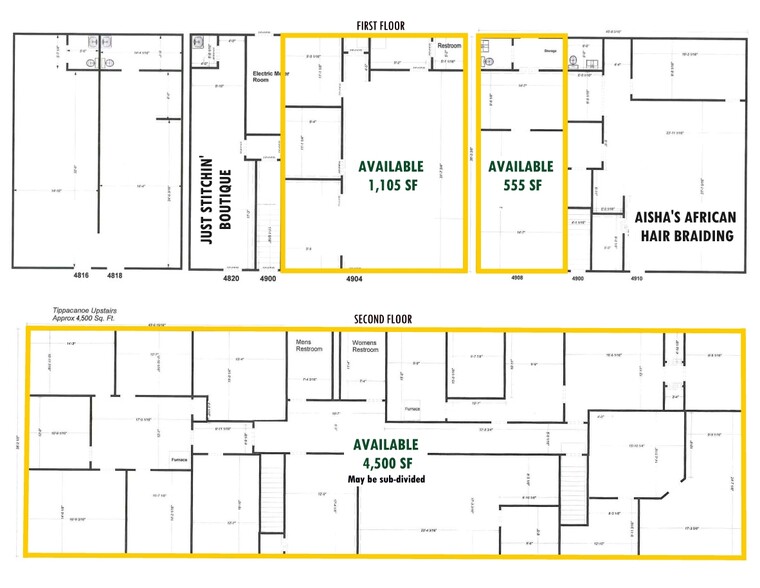 4816-4910 Tippecanoe Dr, Evansville, IN à louer - Plan d’étage – Image 2 sur 2
