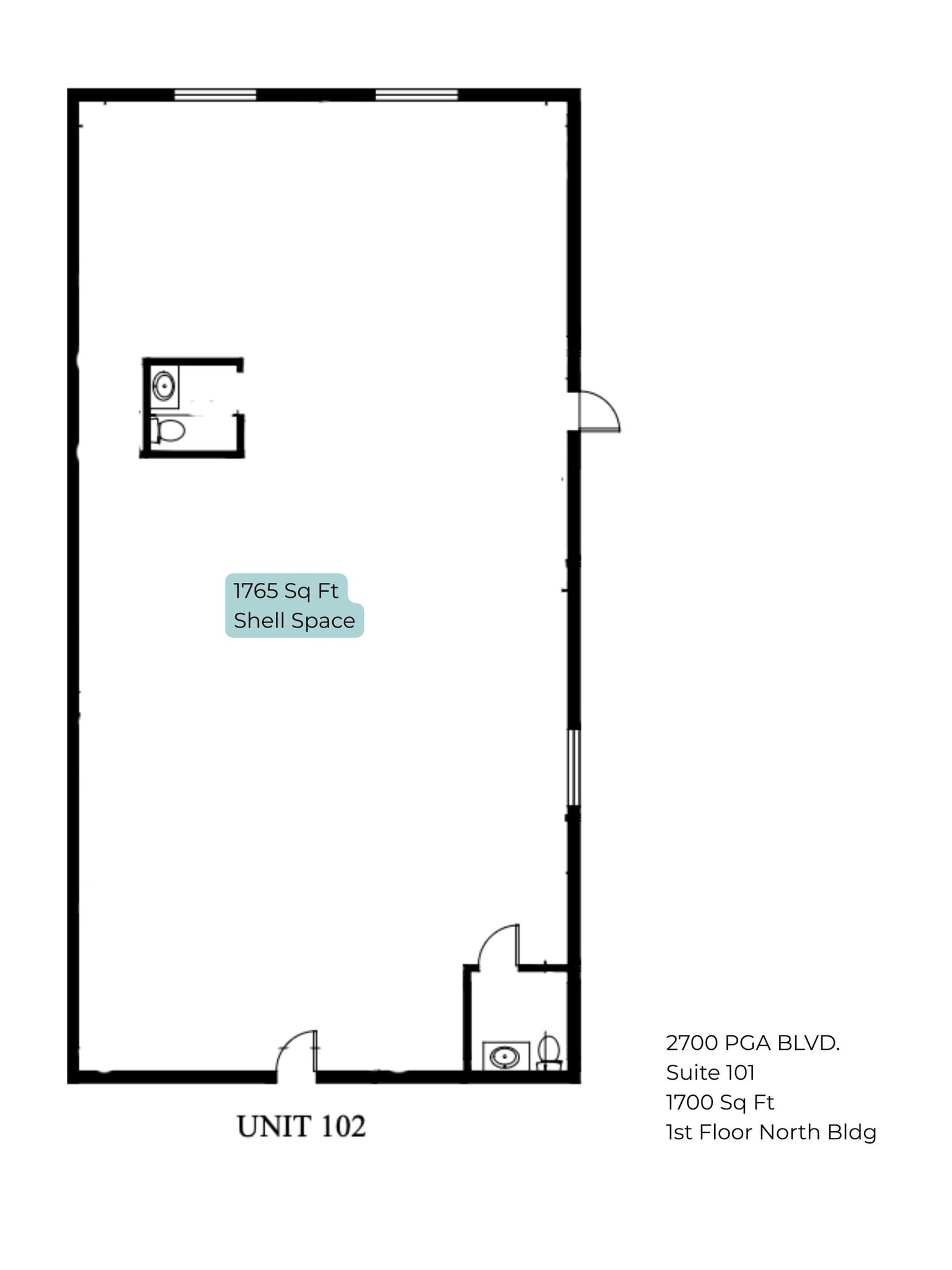 2700 Pga Blvd, Palm Beach Gardens, FL à louer Plan d’étage– Image 1 sur 2