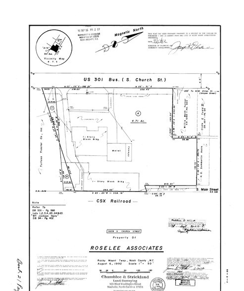 3209 S Church St, Rocky Mount, NC à vendre - Plan cadastral – Image 3 sur 33