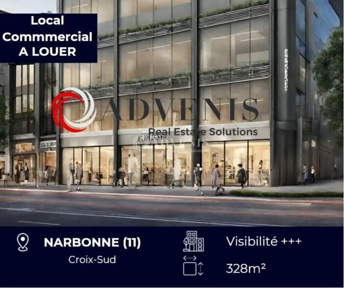 Local commercial dans Narbonne à louer - Photo de l’immeuble – Image 1 sur 1