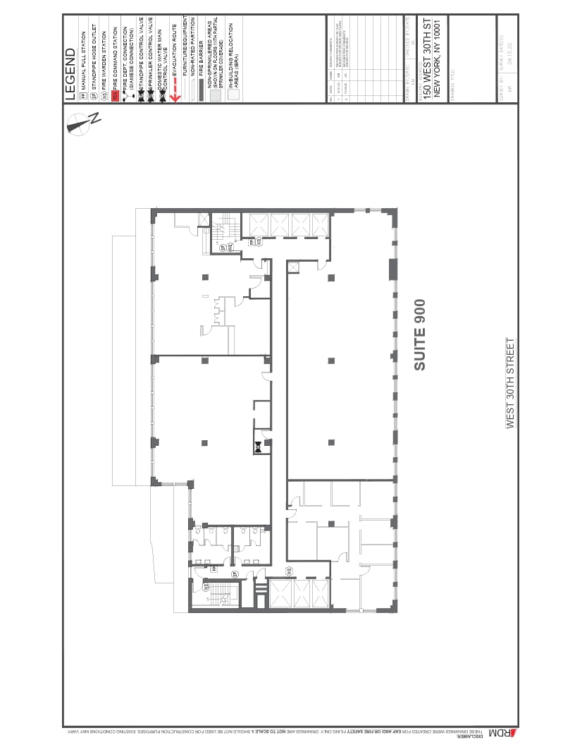 150 W 30th St, New York, NY à louer Plan d’étage– Image 1 sur 1