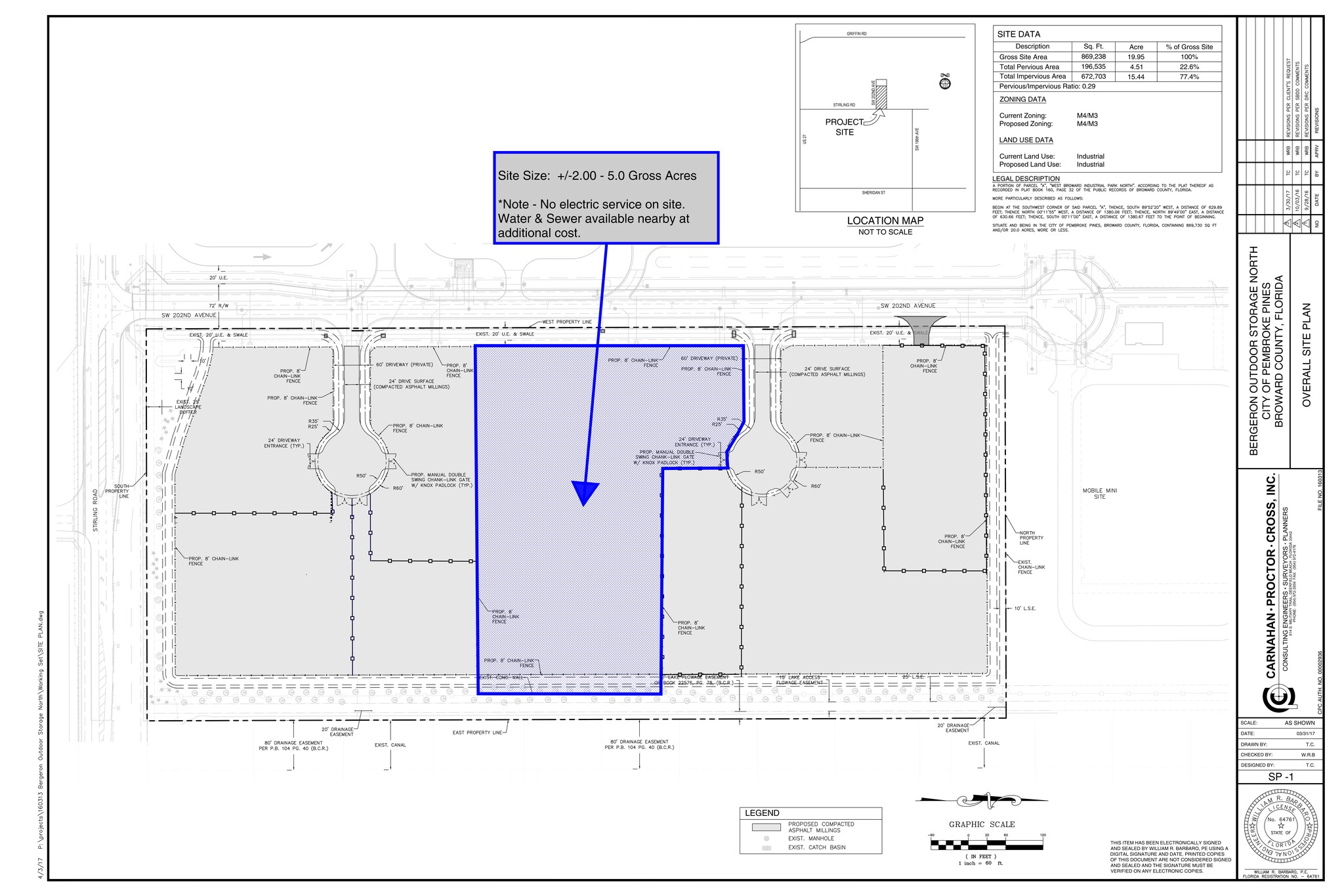 5980 SW 202 Ave, Pembroke Pines, FL à louer Plan de site– Image 1 sur 3