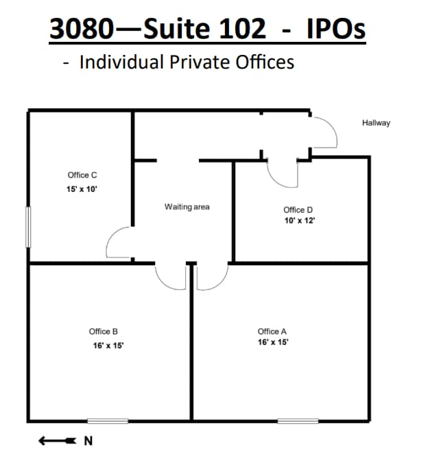 3060-3080 Ogden Ave, Lisle, IL à louer Plan d’étage– Image 1 sur 1