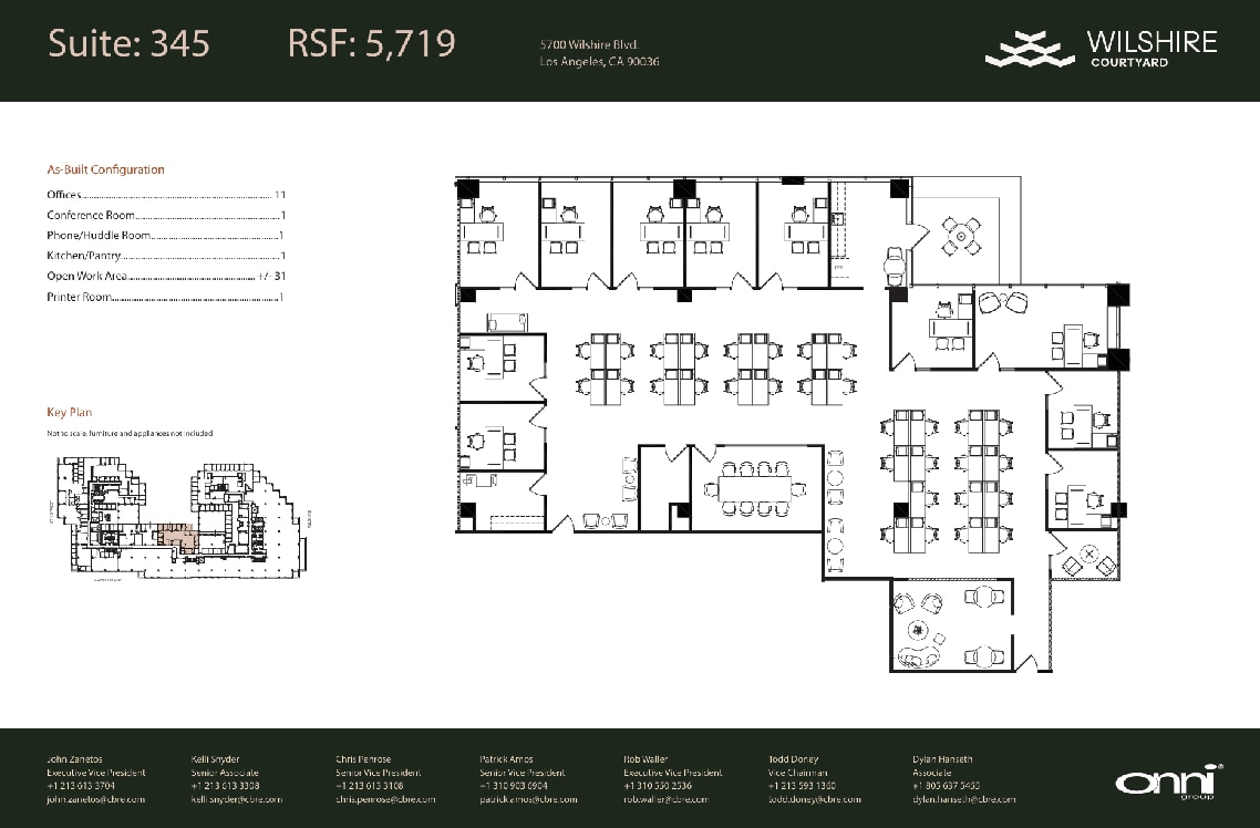 5700 Wilshire Blvd, Los Angeles, CA à louer Plan d’étage– Image 1 sur 1