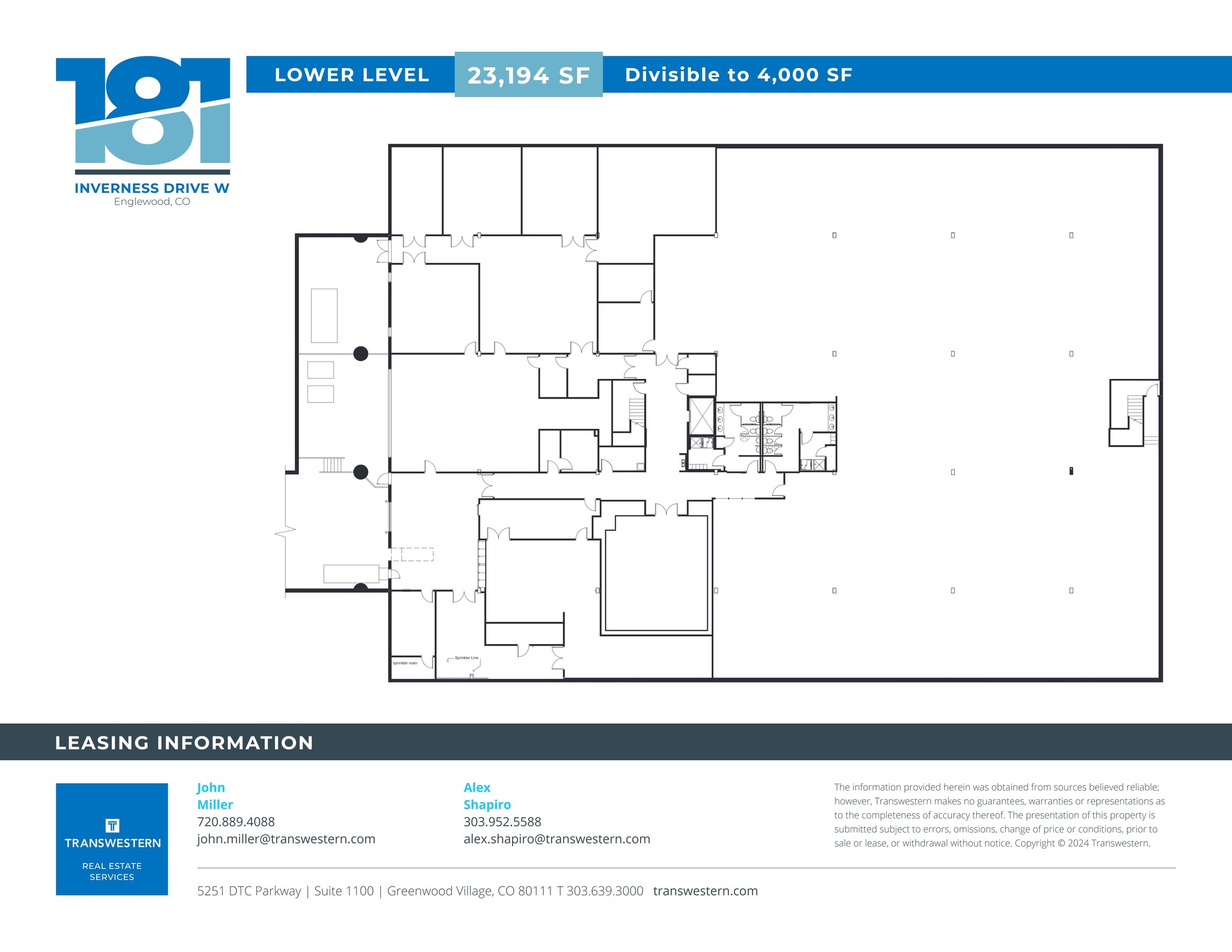 181 Inverness Dr W, Englewood, CO à louer Plan de site– Image 1 sur 2