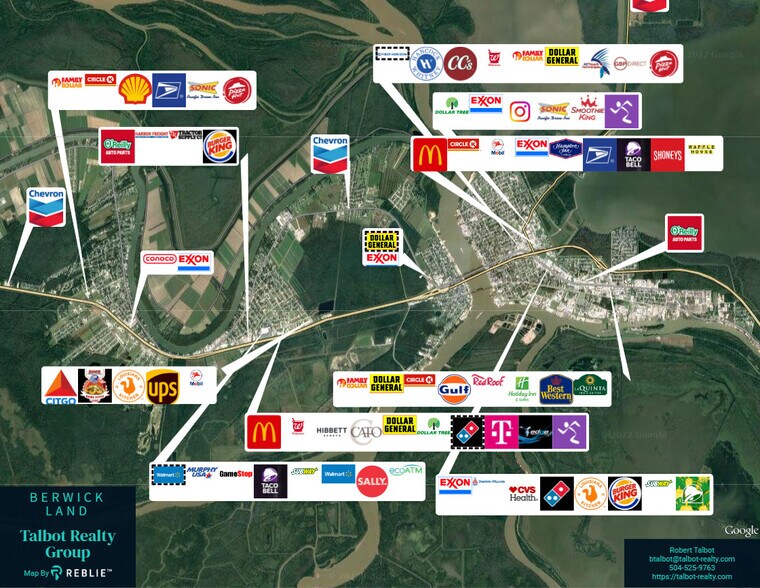 US Highway 90, Berwick, LA à vendre - Photo de l’immeuble – Image 3 sur 3