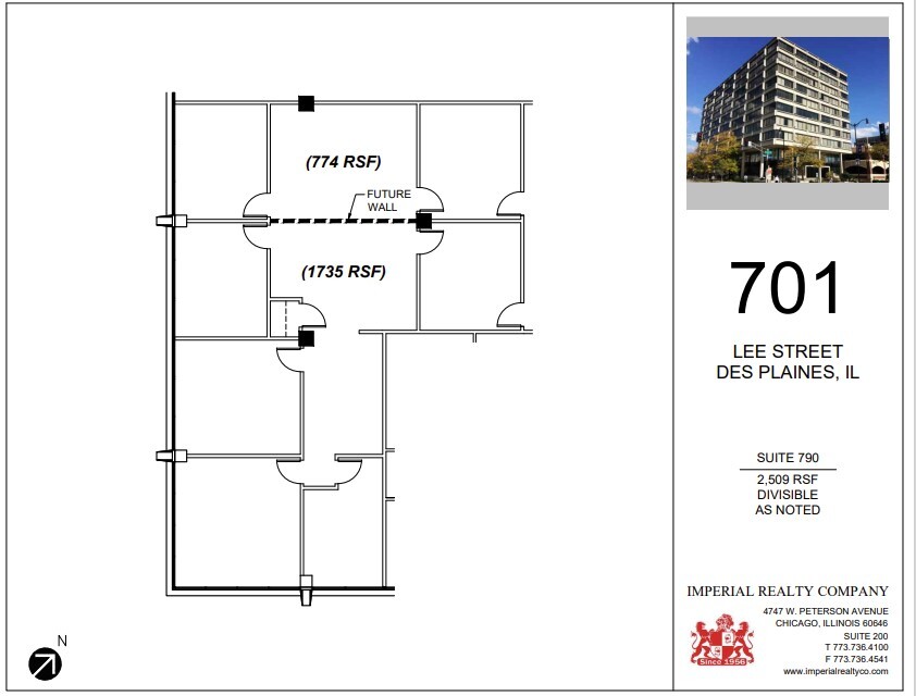 701 Lee St, Des Plaines, IL à louer Plan d’étage– Image 1 sur 7