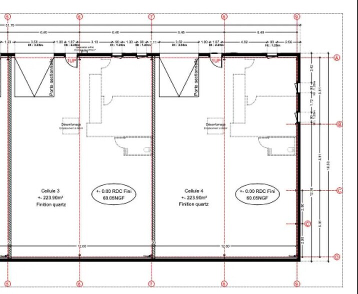 Local d’activités dans Bretteville-sur-Odon à louer - Plan d’étage – Image 2 sur 2