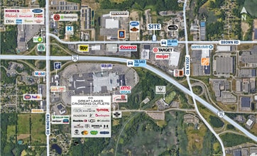 717 Brown Rd, Lake Orion, MI - Vue aérienne  vue de carte