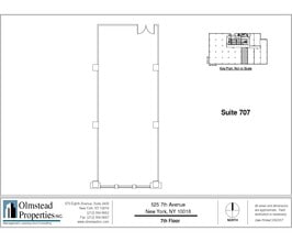 525 Seventh Ave, New York, NY à louer Plan d’étage– Image 1 sur 2