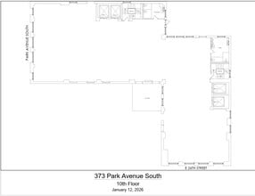 373 Park Ave S, New York, NY à louer Plan d’étage– Image 1 sur 1