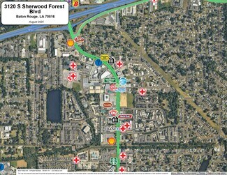Plus de détails pour 3120 S Sherwood Forest Blvd, Baton Rouge, LA - Local commercial à louer