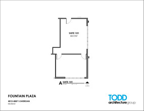 4815-4821 S Sheridan Rd, Tulsa, OK à louer Plan d’étage– Image 1 sur 2