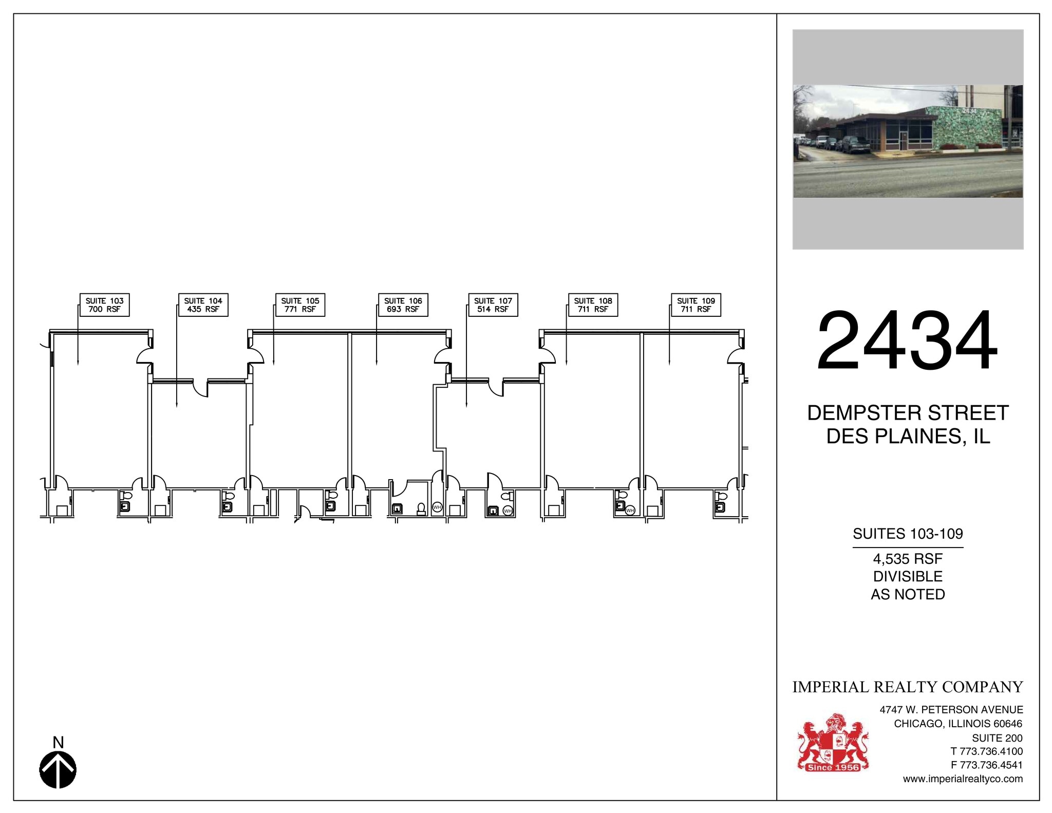 2434 E Dempster St, Des Plaines, IL à louer Plan de site– Image 1 sur 1