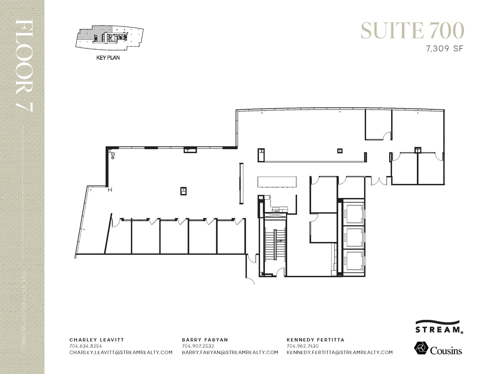 550 S Caldwell St, Charlotte, NC à louer Plan d’étage– Image 1 sur 2
