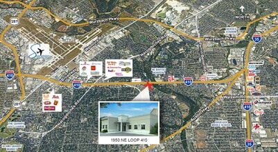 1950 NE Loop 410, San Antonio, TX - VUE AÉRIENNE  vue de carte
