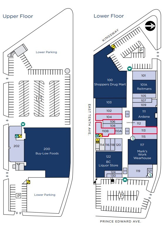 370 E Broadway, Vancouver, BC à louer Plan d’étage– Image 1 sur 1