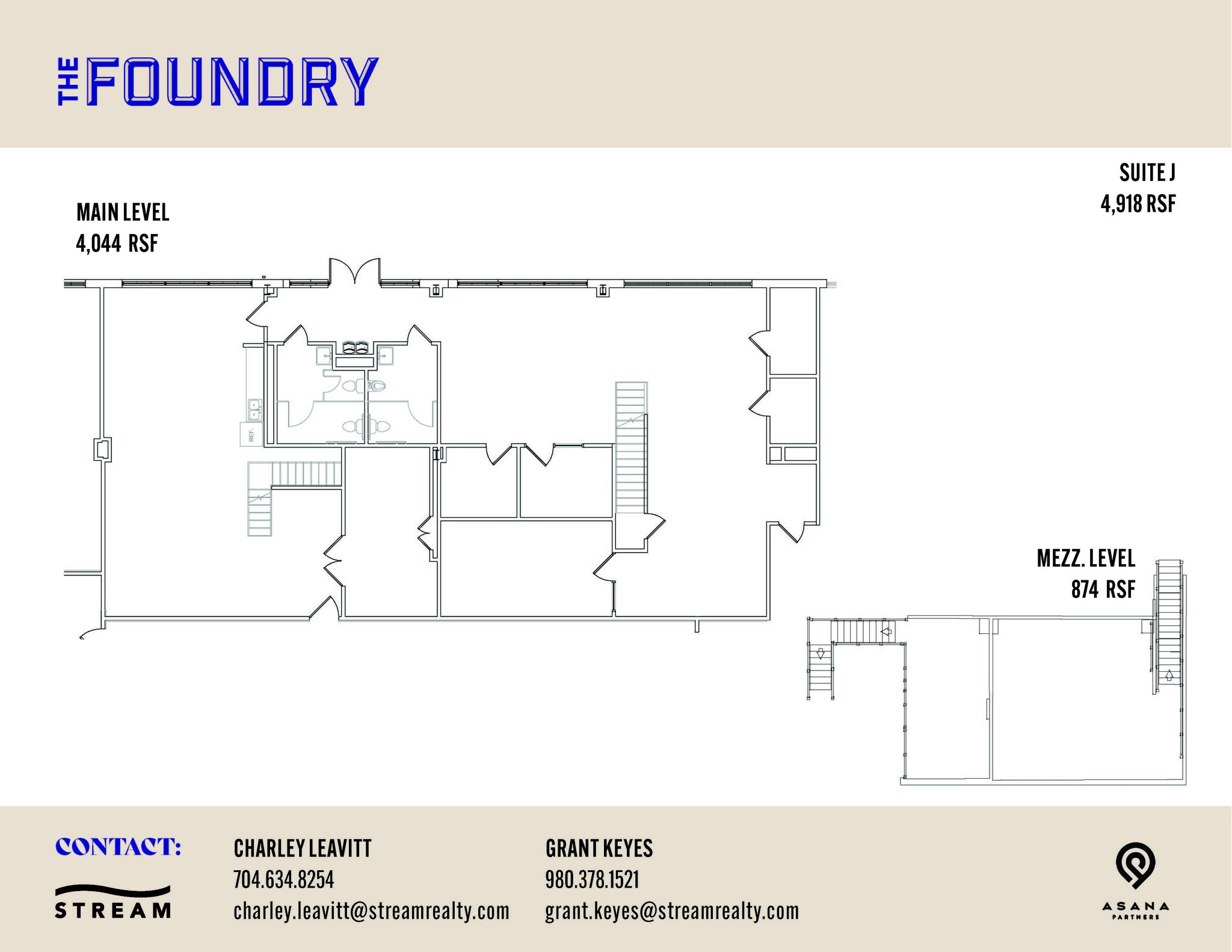 619 S Cedar St, Charlotte, NC à louer Plan d’étage– Image 1 sur 1