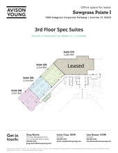 1000 Sawgrass Corporate Pkwy, Sunrise, FL à louer Plan d’étage– Image 1 sur 1
