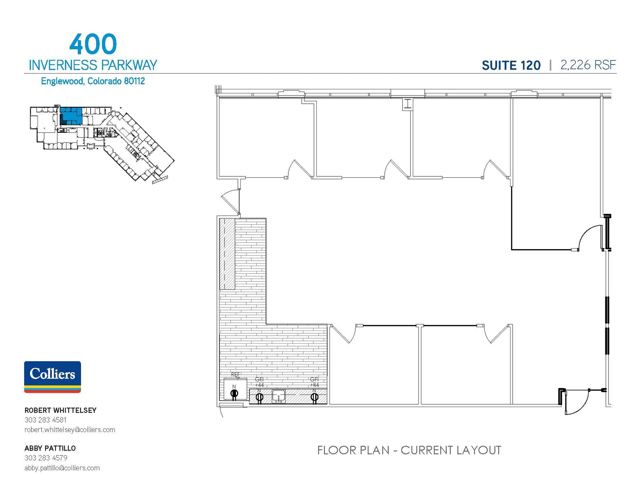 400 Inverness Pky, Englewood, CO à louer Plan d’étage– Image 1 sur 1