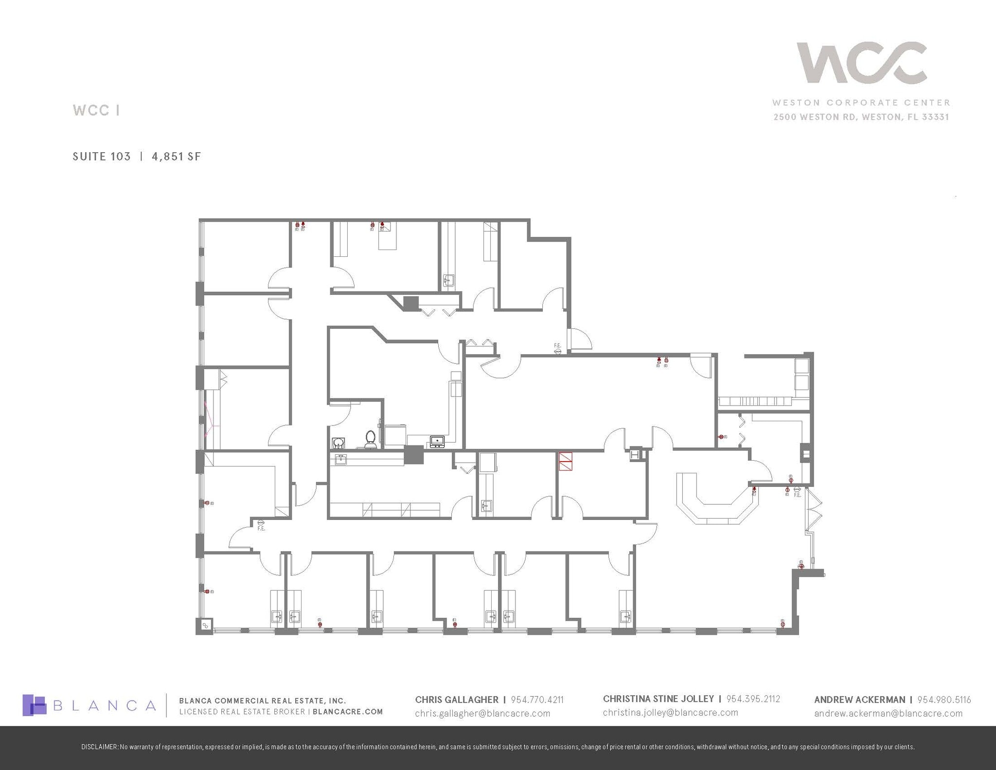 2500 Weston Rd, Weston, FL à louer Plan d’étage– Image 1 sur 1