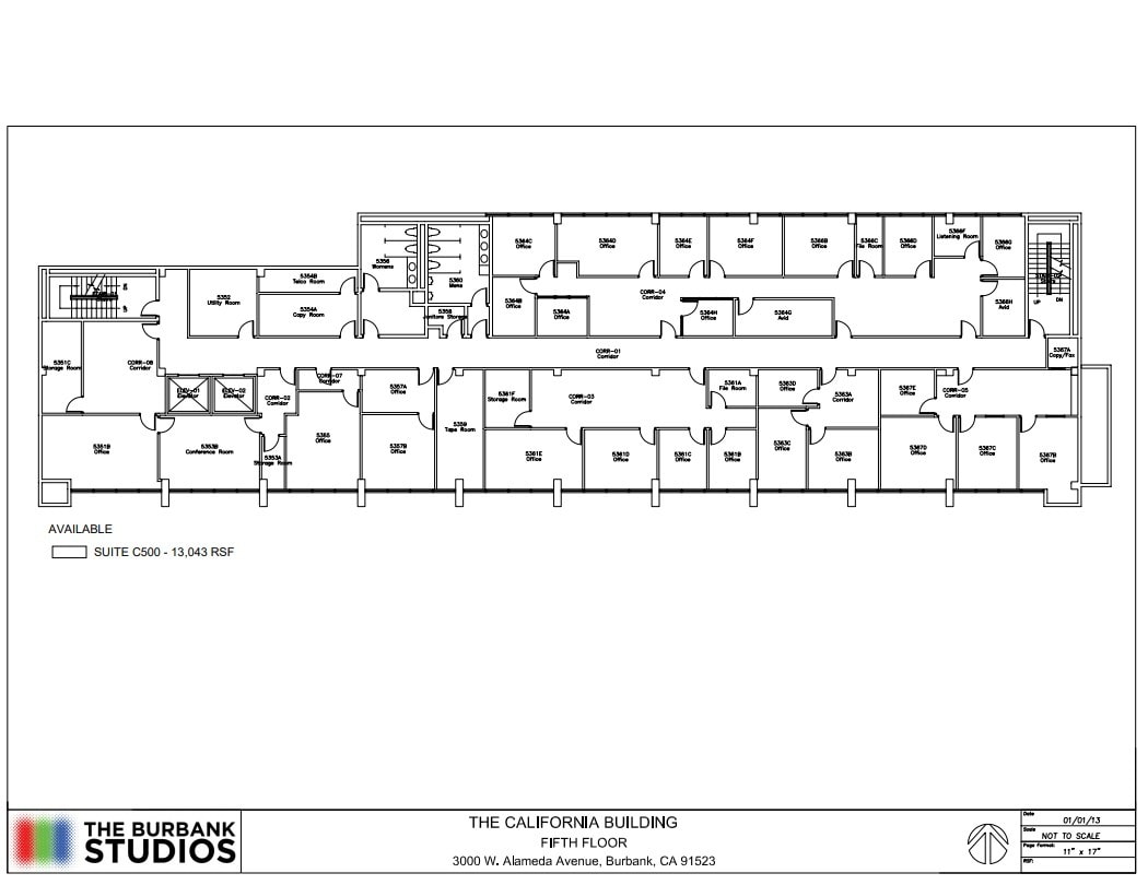 3000 W Alameda Ave, Burbank, CA à louer Plan d’étage– Image 1 sur 1