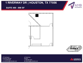 1 Riverway, Houston, TX à louer Plan d’étage– Image 1 sur 1