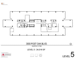 3000 Post Oak Blvd, Houston, TX à louer Plan d’étage– Image 1 sur 1