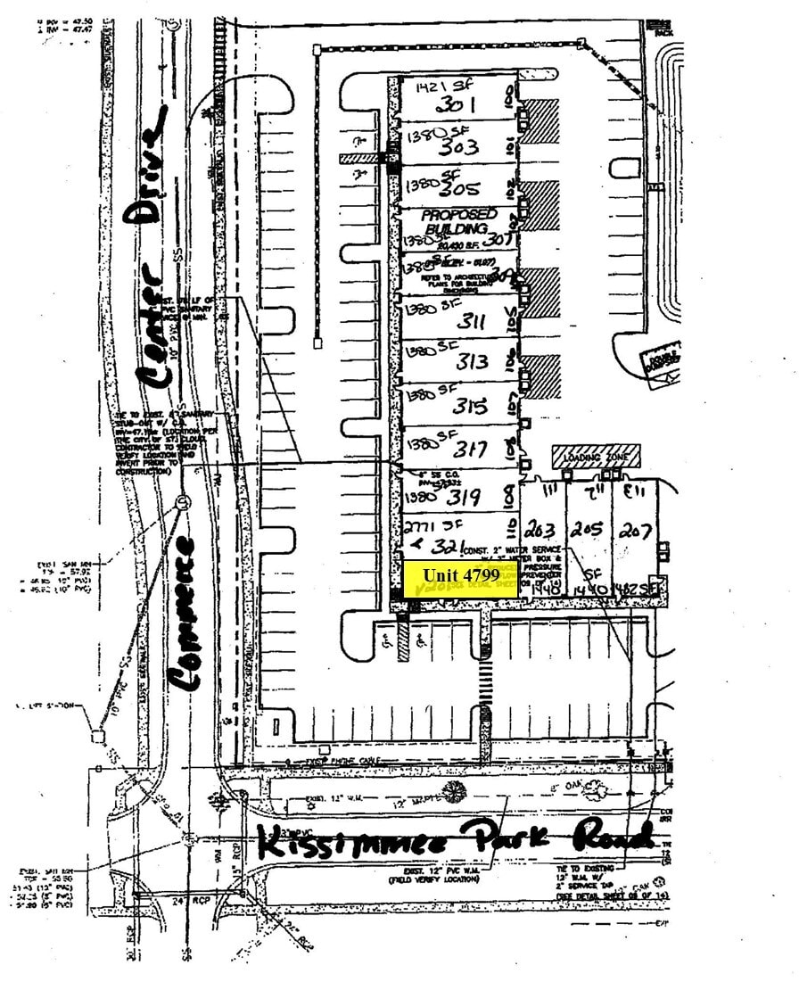 301-321 Commerce Center Dr, Saint Cloud, FL à louer Plan de site– Image 1 sur 1