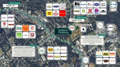 1302 Highway 72-221 East, Greenwood, SC - VUE AÉRIENNE  vue de carte