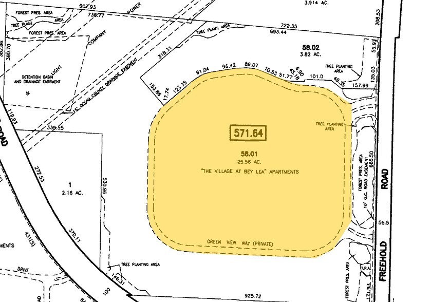 40 Bey Lea Rd, Toms River, NJ à louer - Plan cadastral – Image 2 sur 4